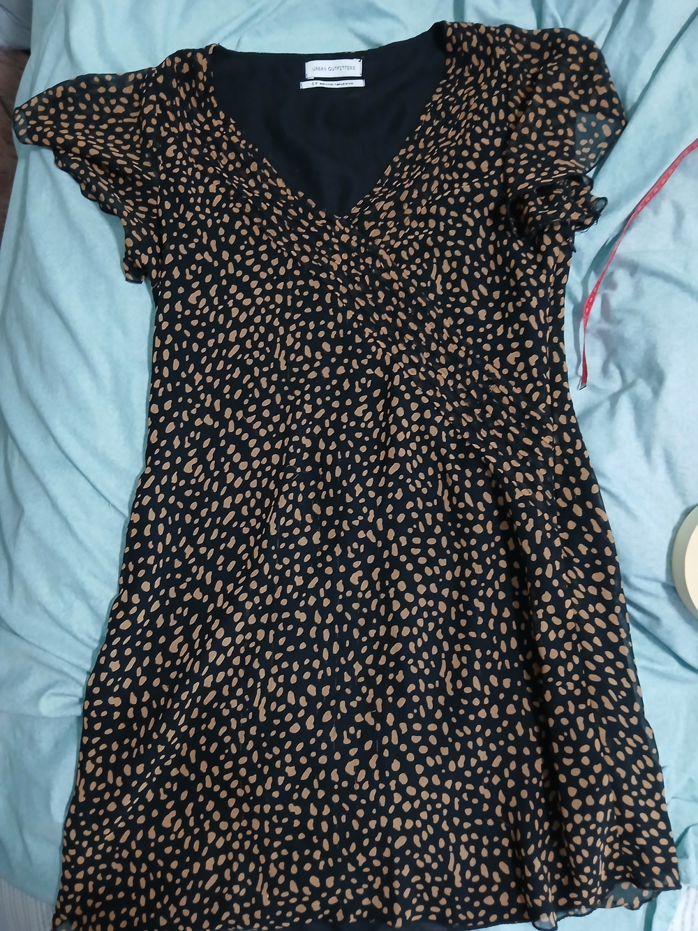 Urban Outfitters Brown Spot Print Mini Dress